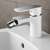 43116141W IVEN Змішувач д/біде з дон. клап. 01011100, хром/білий (1 сорт) Devit фото 2