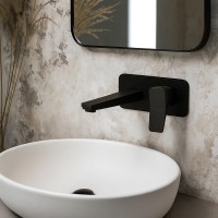 8101X120B UP Змішувач прихованого монтажу д/раковини, чорний матовий (1 сорт) Devit фото 2