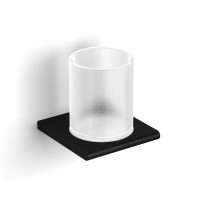 2138011A-BP SLIM black Склянка з тримачем, чорний матовий (1 сорт) Langberger