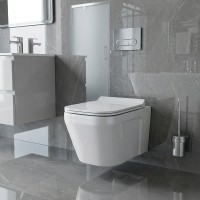 3020120 UP Підвісний безобідковий унітаз+кришка quick-fix, soft-close (1 сорт) Devit фото 4