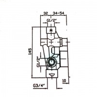R99684 - Внутрішня частина змішувача ZP6121 (1 сорт) ZUCCHETTI
