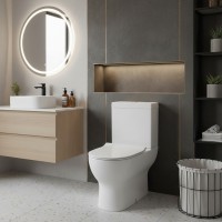 3110121 FRESH Компакт безобідковий, тонка кришка soft-close, quick-fix (3пак) (1 сорт) Devit фото 3