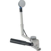 150.520.21.6 Злив-перелив із сифоном для ванни, з поворотним механізмом, d52, довжина 26 см, видимі  Geberit промо фото 4