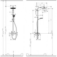 27269000 Crometta S 240 1jet Showerpipe Душова система д/душа (1 сорт) HANSGROHE фото 3