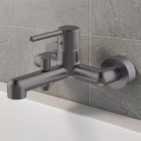 5050030B DO IT Змішувач для ванни та душу, колір brushed gun metal (1 сорт) Devit фото 1