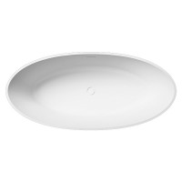 V015BL ALMA Ванна зі штучного каменю 175X80 x55h, білий глянець (1 сорт) TREESSE