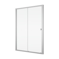 D20S21204007 Arelia Одностворчаті розсувні двері з фікс. стінкою в одній лінії, 1200мм, скло прозоре SanSwiss