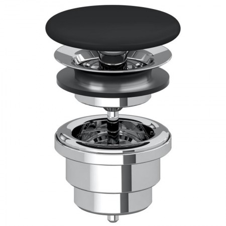 680800S5 Донний клапан, чорний мат (1 сорт) VILLEROY  BOCH