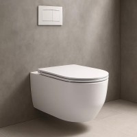 3030140 ART 3.0 Підвісний безобідковий унітаз з кришкою soft-close, Vortex Flush, білий глянець (1 с Devit фото 4