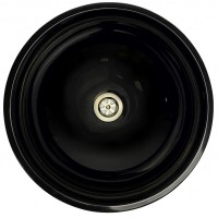 Умивальник KREIS 420, колір чорно-білий, без отв. для змішувача та переливу, на стільницю (1 сорт) ADAMANT фото 1