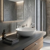 OC72AWHA DIANA Раковина на стільницю кругла, d 41 см (1 сорт) RAK Ceramics фото 2