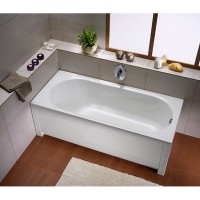 XWP136000N OPAL PLUS Ванна акрилова прямокутна 160х70 см, біла, без ніжок (1 сорт) KOLO фото 2