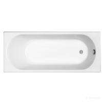 XWP136000N OPAL PLUS Ванна акрилова прямокутна 160х70 см, біла, без ніжок (1 сорт) KOLO