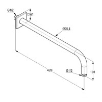 665340500 A-QA Тримач 400 верхнього душу (1 сорт) Kludi фото 2