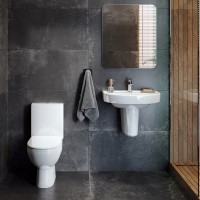 2395250UA STATUS Унітаз-компакт підлоговий, горизонтальний випуск, змивний бачок 3/6 л, нижній підві KOLO фото 2