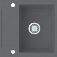 Мийка кухонна DAISY 520x480x160 в комплекті з сифоном,сірий металік (1 сорт) VAYER