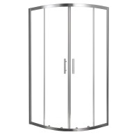 SHQC51906 FRAME Душова кабіна, розсувна - чверть кола 90*90 - хром/прозоре скло(1уп) (1 сорт) Primera фото 2