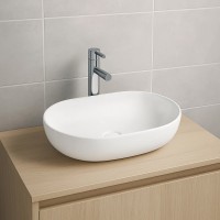 1011110 LAGUNA Раковина на стільницю 60 з керамічним донним клапаном(2 пак) (1 сорт) Devit фото 2