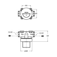 CS67600 ACCESSORIES Внутрішня частина для гігієнічного душу WJ 676 , WJ 677, WJ 678 (1 сорт) CRISTINA фото 1