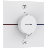 15572700 HG ShowerSelect Comfort E Зовнішня частина термостата на 2 споживачі, білий матовий (1 сорт HANSGROHE