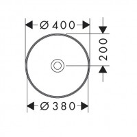 60164450 Xuniva S Раковина кругла без переливу, 400 x 400 мм, білий (1 сорт) HANSGROHE фото 2