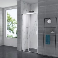 PRI1000 PRIME Душові дверцята розсувні 100 - хром/прозоре скло(1уп) (1 сорт) Primera фото 2