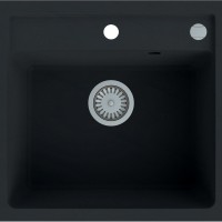 Мийка кухонна BLOSSOM 530x500x204 в комплекті з сифоном, чорний (1 сорт) VAYER