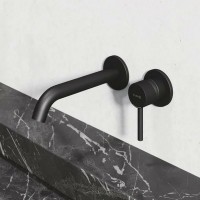 382453976 BOZZ Змішувач для раковини зі стіни, чорний мат (1 сорт) Kludi фото 3