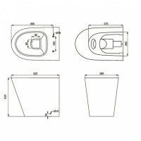 8590020 TOPIC Чаша підлогового унітазу (1 сорт) Primera фото 3