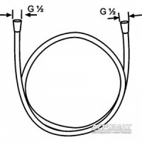 610720500 Suparaflex Silver Душовий шланг-1,6м (1 сорт) Kludi фото 1