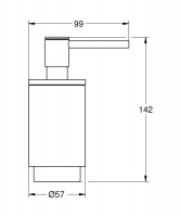 41218KF0 Selection Дозатор рідкого мила, чорний матовий (1 сорт) Grohe фото 1