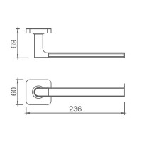 6750110 LAGUNA Тримач для рушника (1 сорт) Devit фото 1