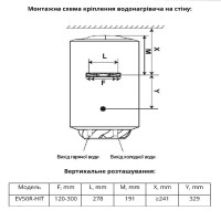 EV50R-HIT водонагрівач вертикальний, 50 л., 1,5 кВт (1 сорт) WILLER фото 12