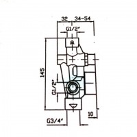 R99684 - Внутрішня частина змішувача ZP6121 (1 сорт) ZUCCHETTI фото 1