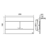 010216\659058  Slim клавіша змиву , сіра (1 сорт) OLI фото 2