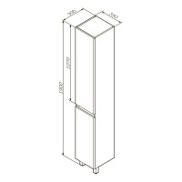 M85CSR0351WG38 X-Joy, Шафа-колона, на підлогу, 35 см, права, двері, корзина, білий глянець (1 сорт) AM.PM фото 6