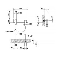 32963-149 Душовий набір Water tube Kneipp, Finox Brushed Nickel (1 сорт) GESSI фото 2