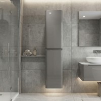 0031120G FLY Пенал підвісний, сірий колір (До тумби 0021120G) (1 сорт) Devit фото 2