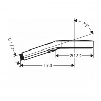 26865670 Rainfinity 130 3jet Ручний душ, чорний матовий (1 сорт) HANSGROHE фото 1