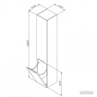 M70CHL0326WG38 SPIRIT Шафа-колонна підвісна, ліва 32 см, білий глянець (1 сорт) AM.PM фото 1