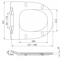 3113121 FRESH Кришка супер-тонка quick-fix soft-close для 3110121/3120121 (1 сорт) Devit фото 1