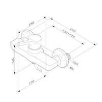 F85B20033 X-Joy S, змішувач для душу, білий, (1 сорт) AM.PM фото 1