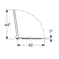 500.833.01.1 Xeno2 Сидіння з кришкою для унітазу, дюропластове, soft-close, швидкоз'ємні кріплення q Geberit фото 4
