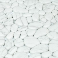 V-MOS VL-425W WHITE STONE MOSAIC (1 сорт) MOZAICO DE LUX фото 1