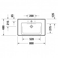 K25283043430000+2367800000+0050760000  Комплект меблів Ketho2- 80 см, тумба+раковина+сифон, колір ма DURAVIT фото 2