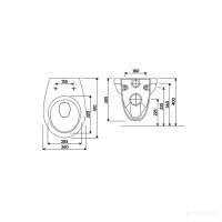 M1310002U IDOL підвісний унітаз із сидінням Duroplast Soft Close (1 сорт) KOLO