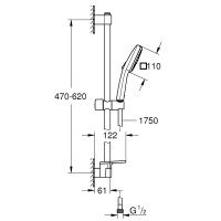 26907003 Tempesta Cube 110 Душовий набір, 2 режими (1 сорт) Grohe фото 3