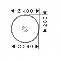 60164450 Xuniva S Раковина кругла без переливу, 400 x 400 мм, білий (1 сорт) HANSGROHE фото 1