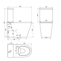 8490020 TOPIC Компакт безобідковий + супертонка кришка soft close (3уп) (1 сорт) Primera