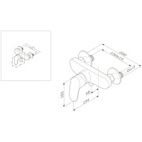 F8020000LIKE Змішувач д/душа, хром (1 сорт) AM.PM фото 6